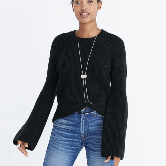 Madewell Bell-Sleeve Pullover Sweater - Picture 1 of 3